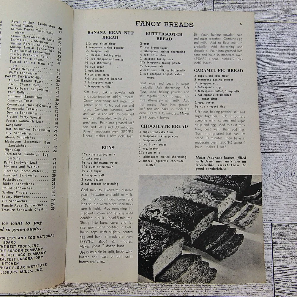 500 Tasty Sandwich Recipes Cookbook Booklet Vintage 1949‎ GOOD